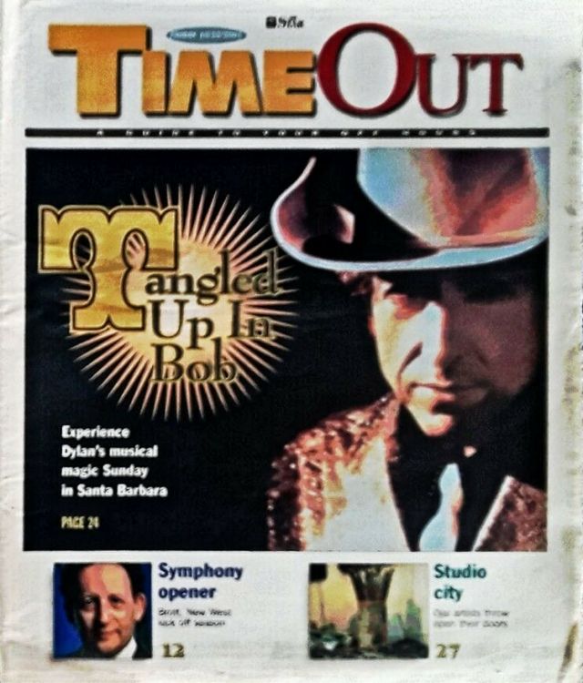 time out star supplement usa Bob Dylan front cover