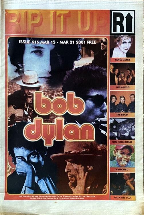 Rip It Up magazine Bob Dylan front cover