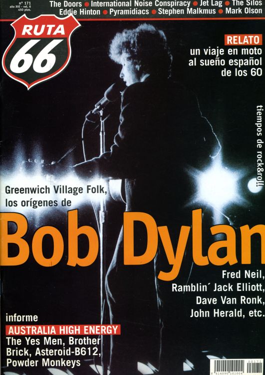 ruta 66 #171 magazine Bob Dylan front cover