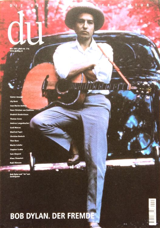 du magazine Bob Dylan front cover