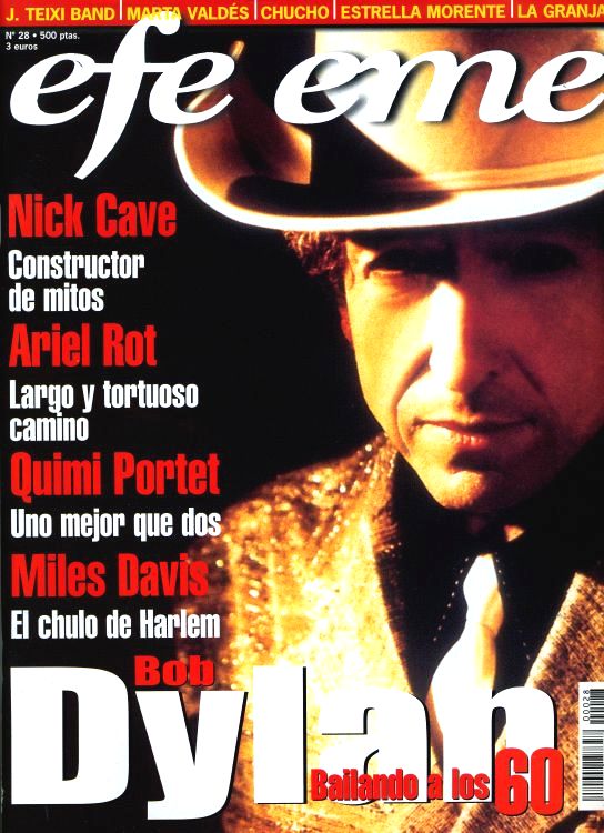 efe eme magazine #28 Bob Dylan front cover