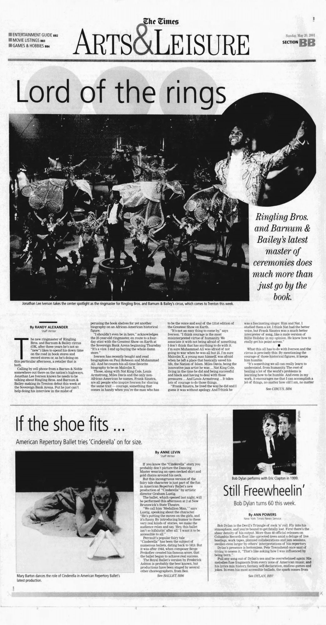 times of trenton Bob Dylan front cover