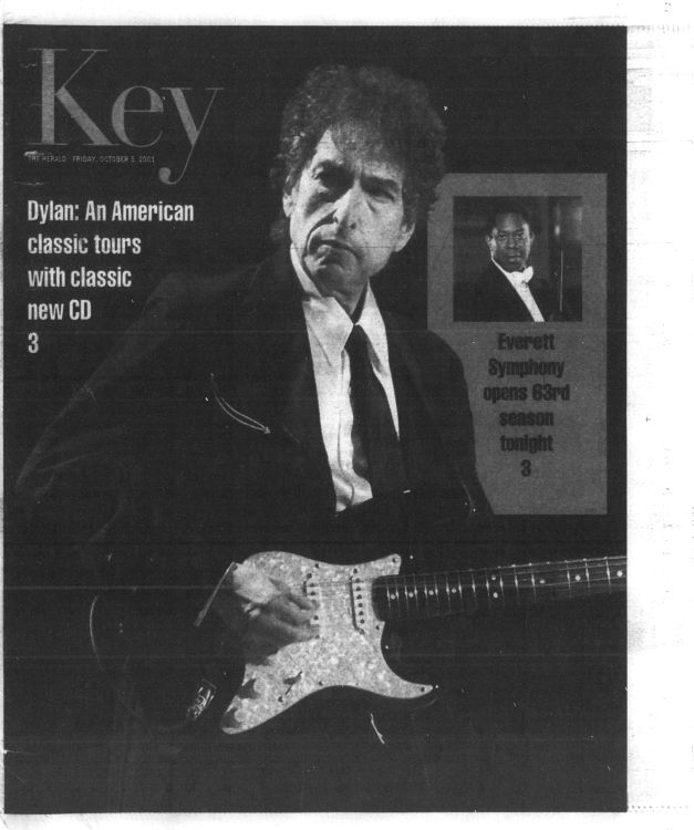 everett herald Bob Dylan front cover