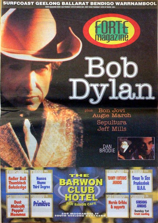 forte magazine Bob Dylan front cover