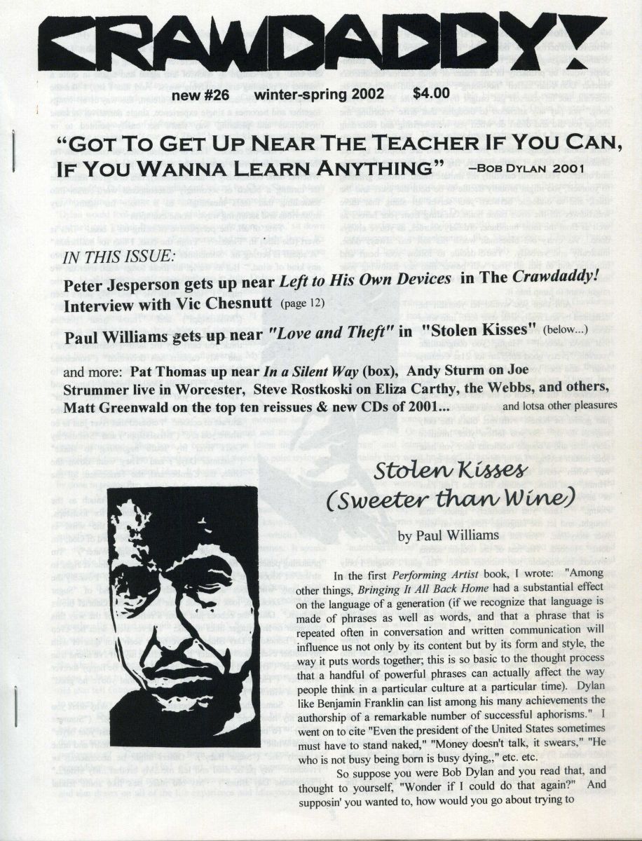 crawdaddy magazine 2002 Bob Dylan front cover