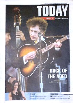 today australia supplement Bob Dylan front cover