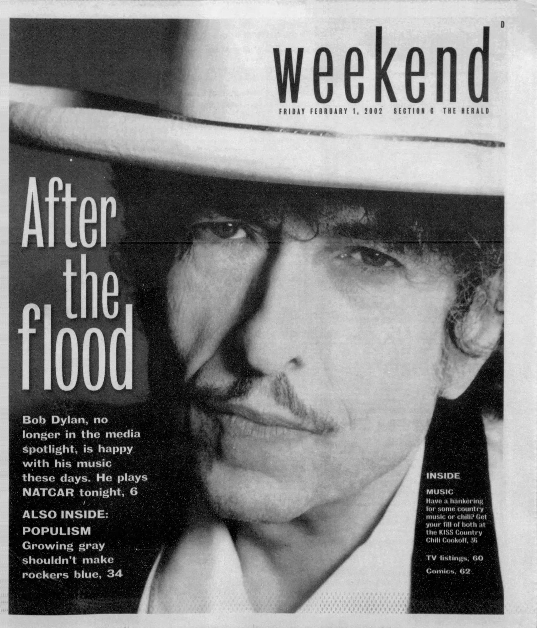 miami herald Bob Dylan front cover