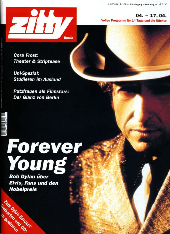 magazine Bob Dylan front cover