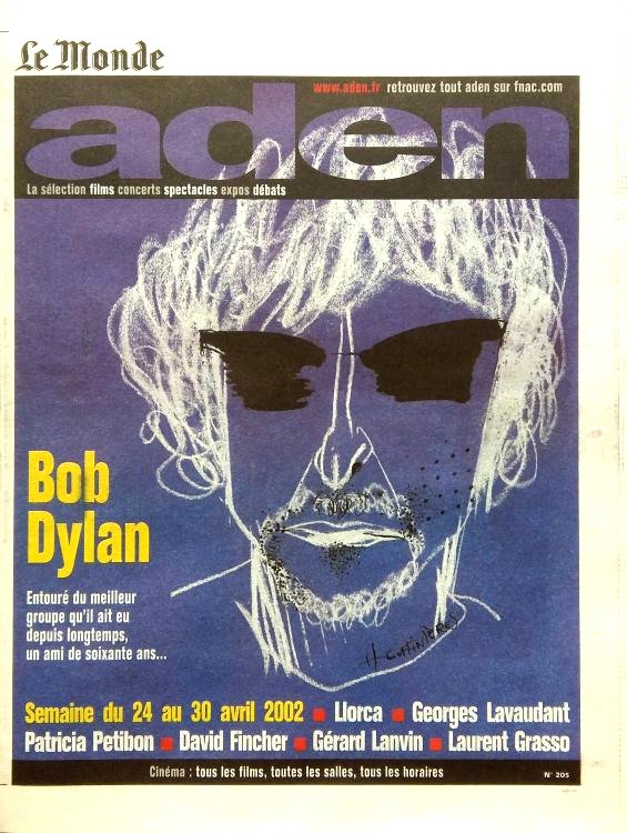aden magazine Bob Dylan cover story