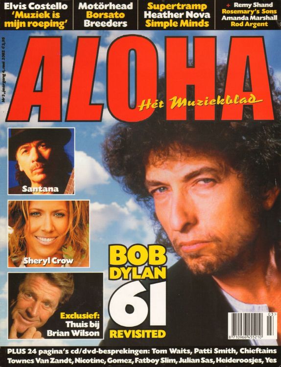 aloha 2002 magazine Bob Dylan front cover