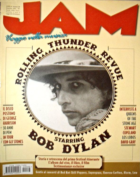 jam december 2002 magazine Bob Dylan front cover