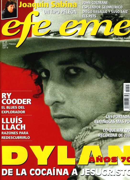 efe eme magazine #45 Bob Dylan front cover