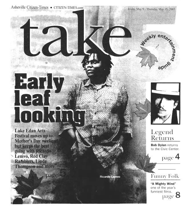 citizen times Bob Dylan front cover