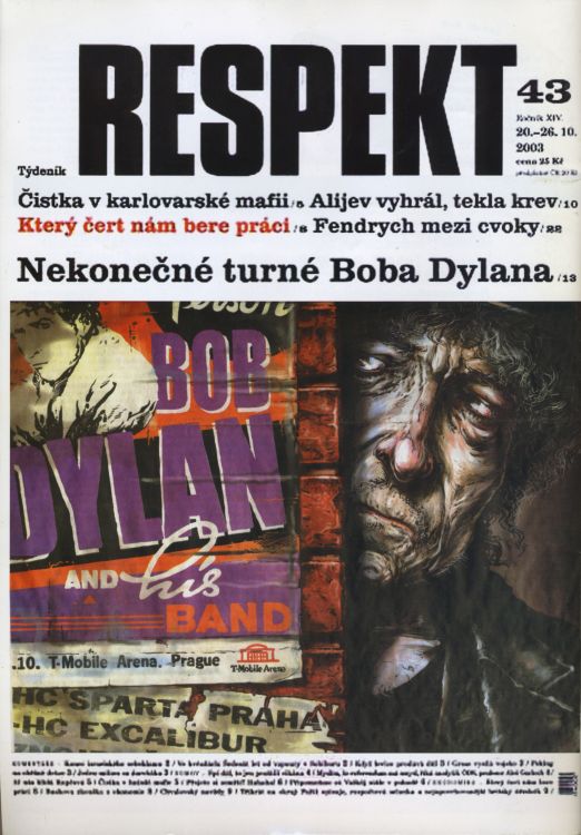 respekt magazine Bob Dylan front cover