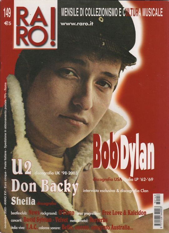 raro! #149 magazine Bob Dylan front cover