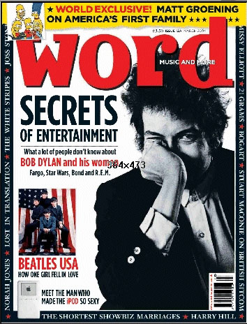 The Word 2004 Bob Dylan cover story