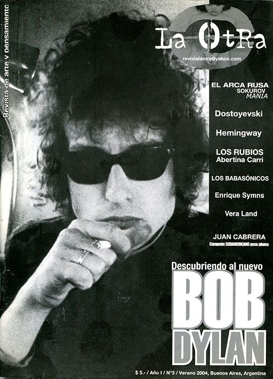 la otra magazine Bob Dylan front cover