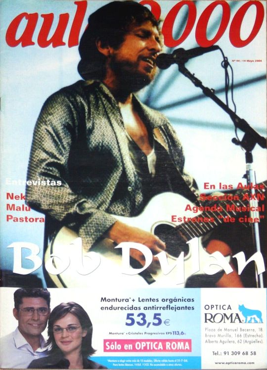 aula 2000 2004 magazine Bob Dylan front cover