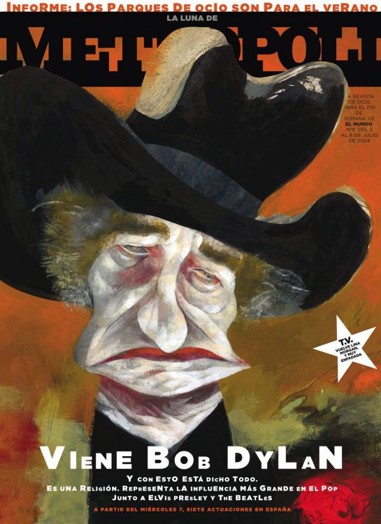 la luna de metropoli 2004 magazine Bob Dylan front cover