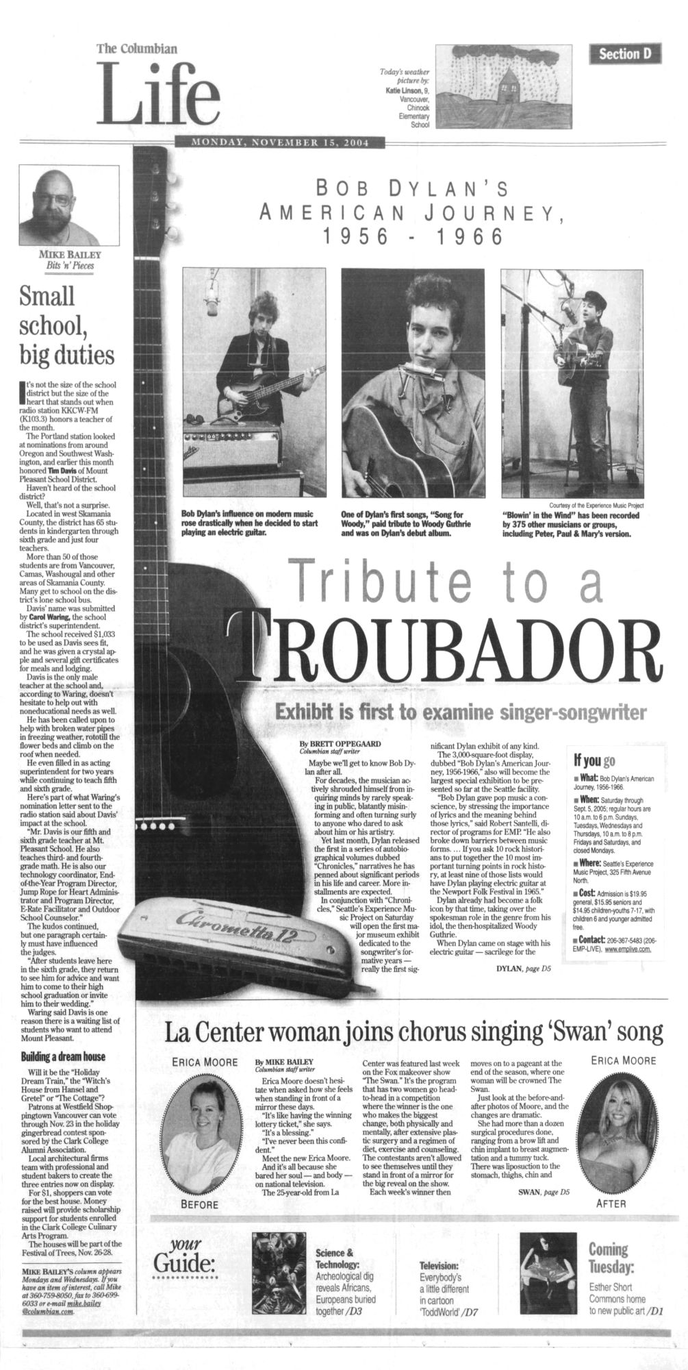 The Columbian Bob Dylan front cover