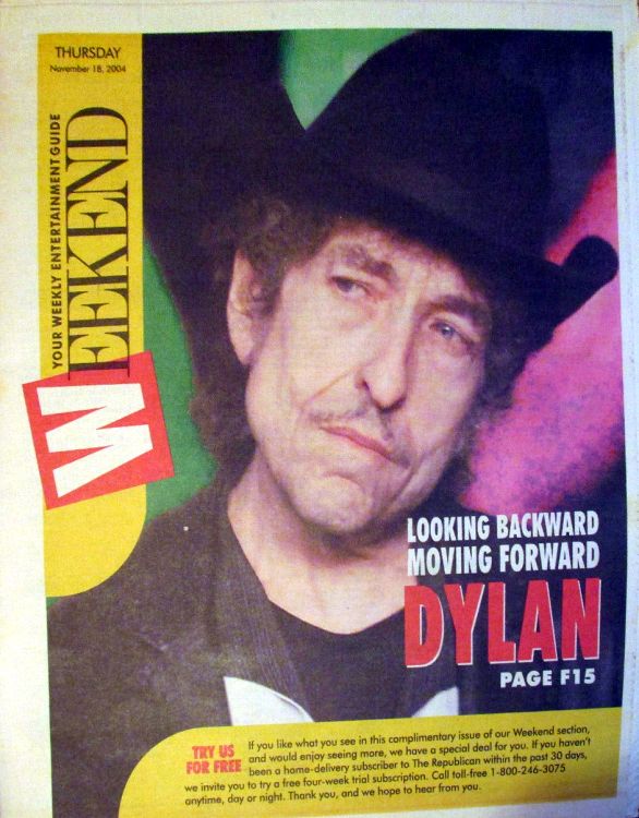The Republican Week Ens 18 nov 2004 Bob Dylan front cover