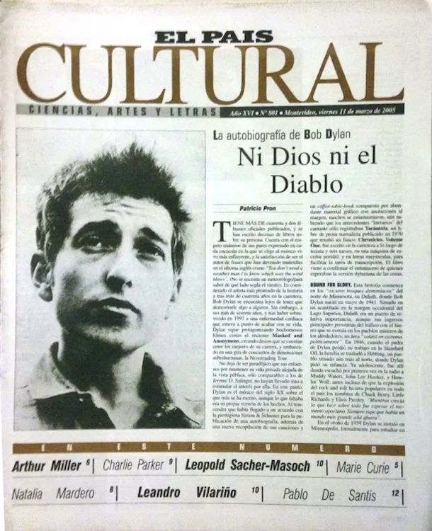 el pais cultural magazine 2012 Bob Dylan cover story