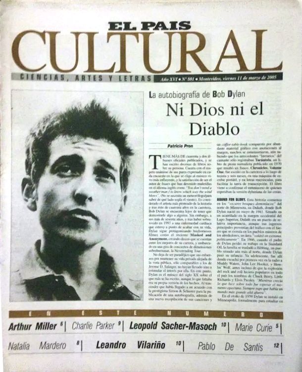 el pais cultural magazine 2012 Bob Dylan front cover
