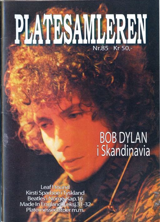 platesamleren magazine Bob Dylan front cover