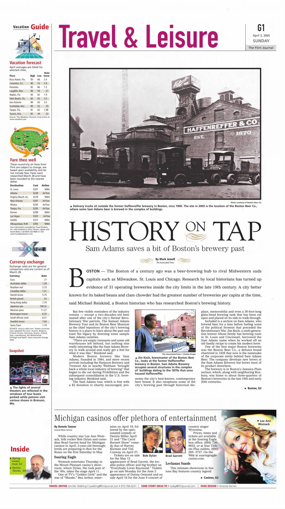 the flint journal Bob Dylan front cover