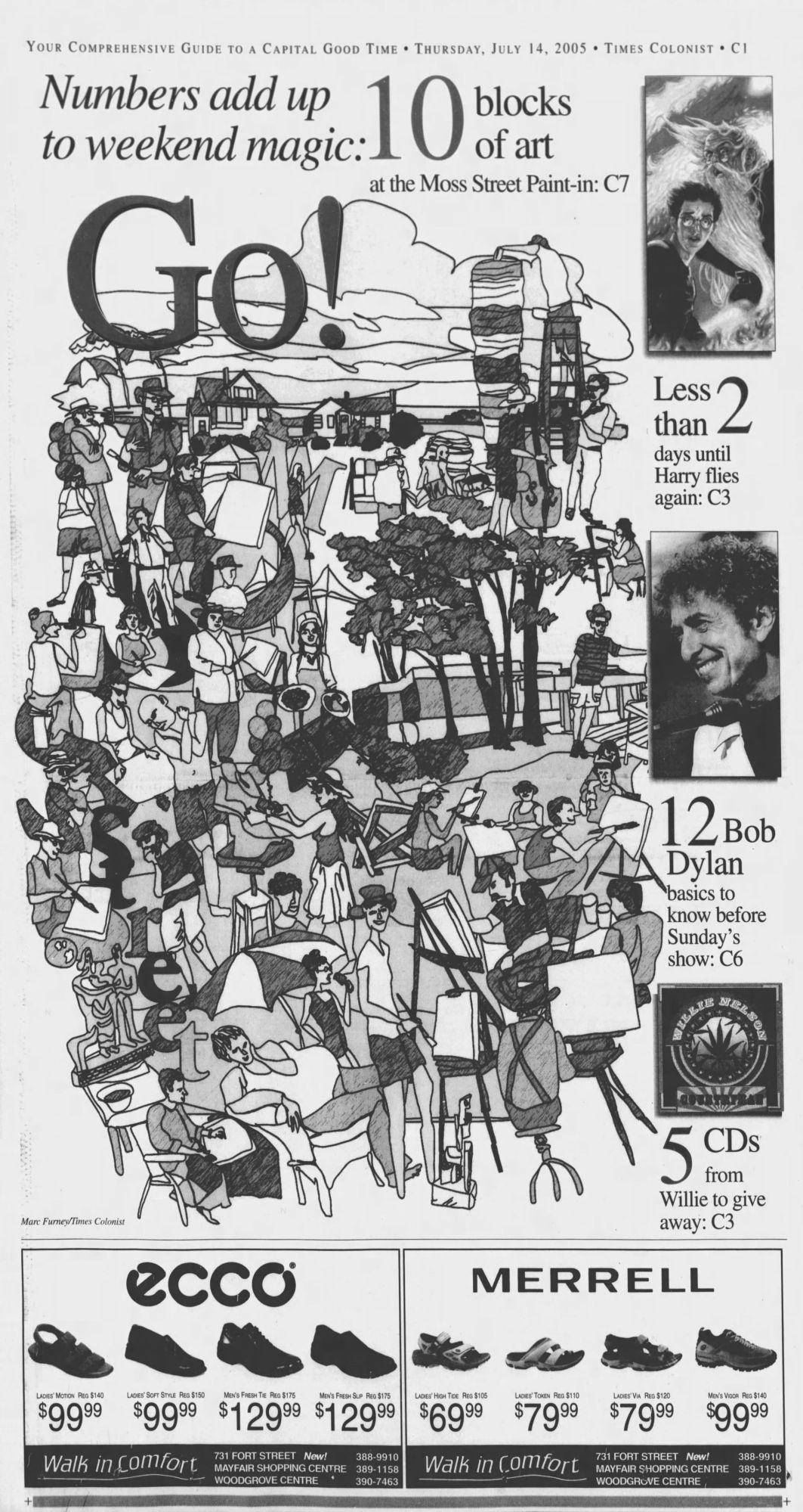 times-colonist Bob Dylan front cover