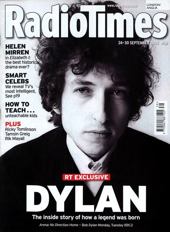 radio times 2005 magazine Bob Dylan front cover