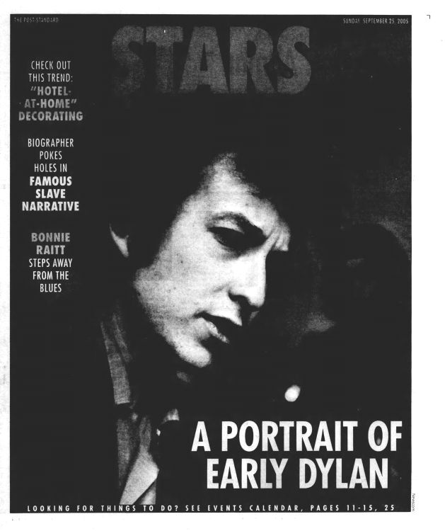 The Post-Standard Bob Dylan front cover