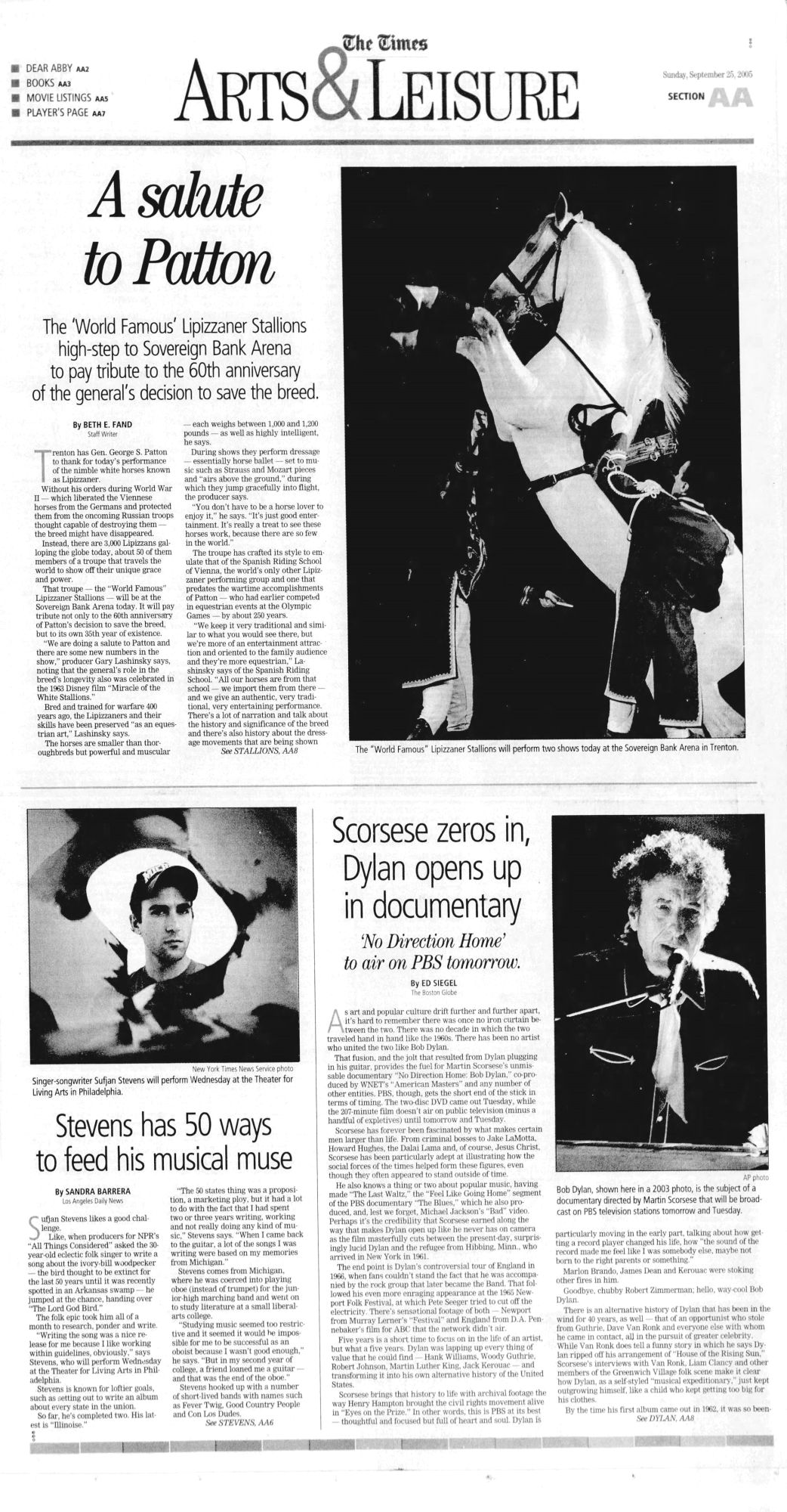 times of trenton Bob Dylan front cover