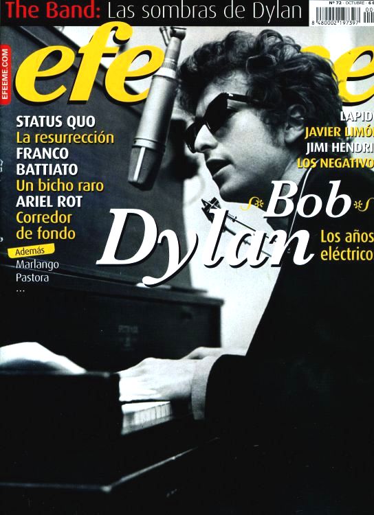 efe eme magazine #72 Bob Dylan front cover