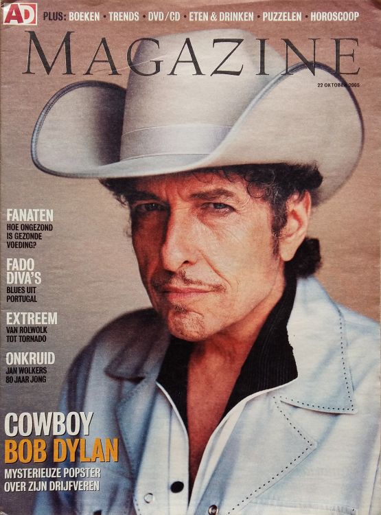 ad magazine holland Bob Dylan front cover