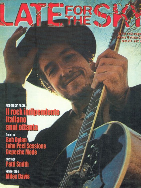 late for the sky 2005 magazine Bob Dylan front cover