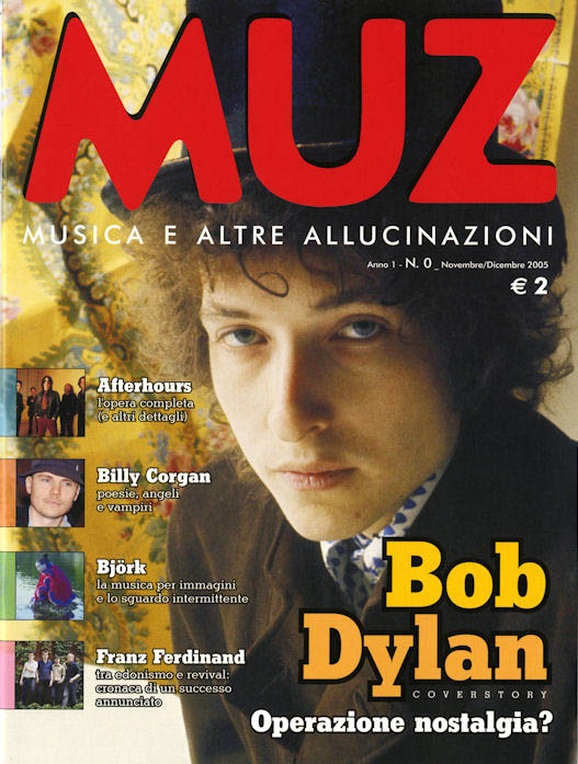 muz magazine italy Bob Dylan front cover