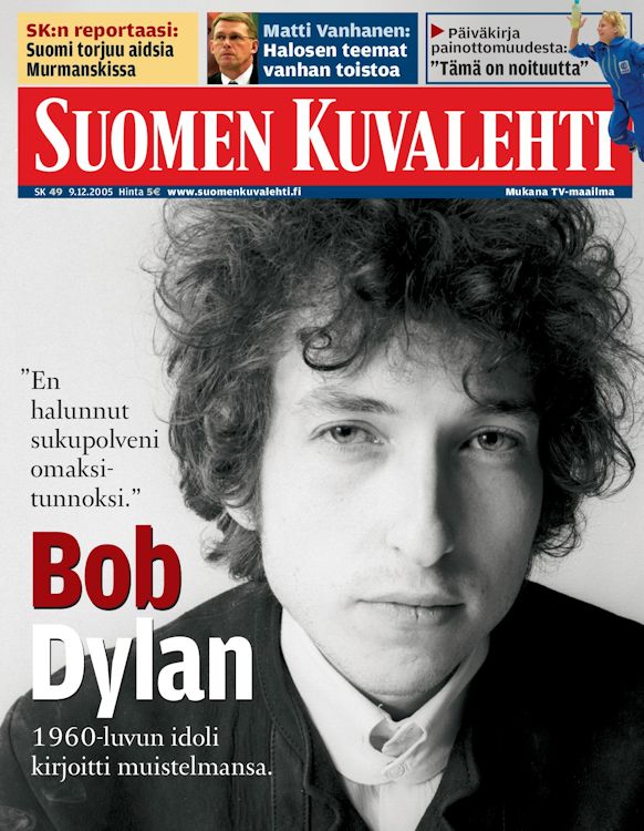 suomen kuvalehti magazine Bob Dylan front cover