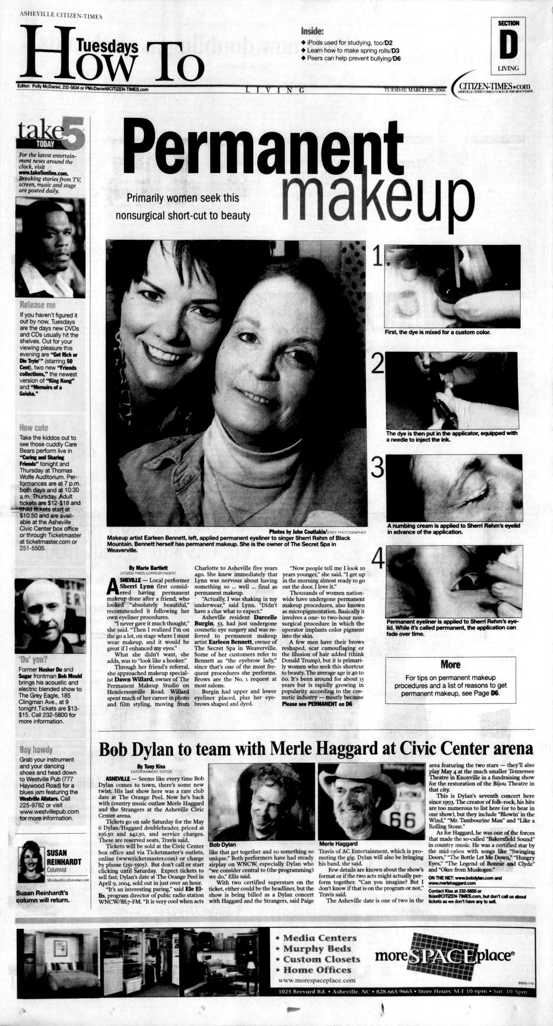 citizen times Bob Dylan front cover