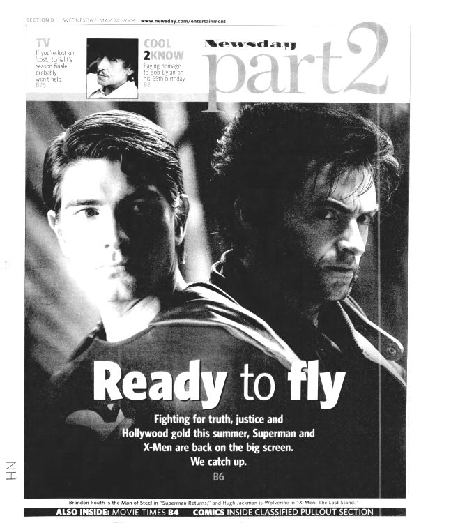 newsday magazine Bob Dylan front cover