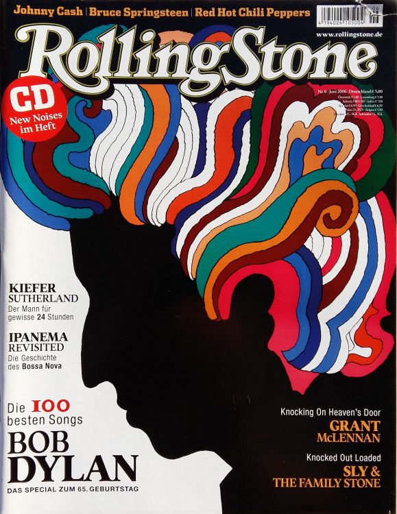 rolling stone magazine germany #5 Bob Dylan front cover