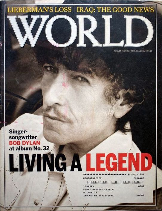 magazine Bob Dylan front cover