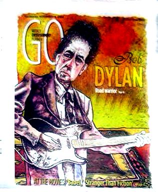 go Portland press herald Bob Dylan front cover