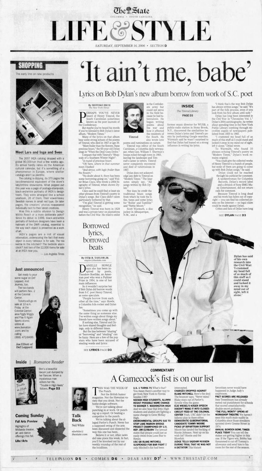 the state Bob Dylan front cover
