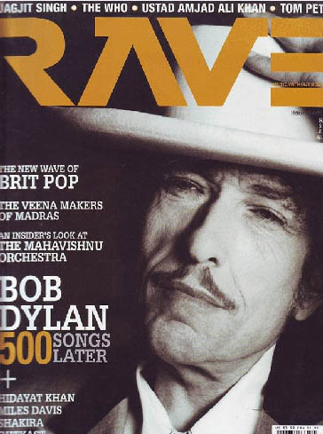 rave October 2006 magazine Bob Dylan front cover