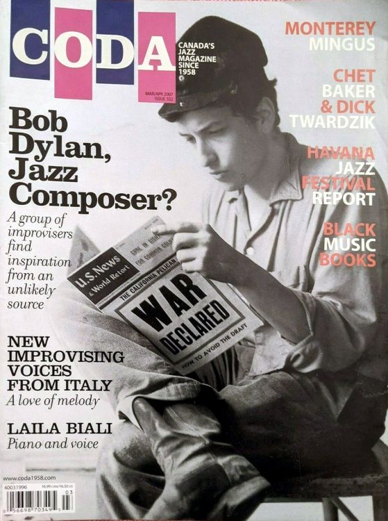 Coda magazine Bob Dylan front cover