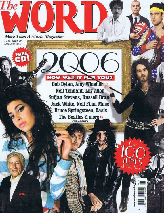 The Word Jan 2007Bob Dylan front cover