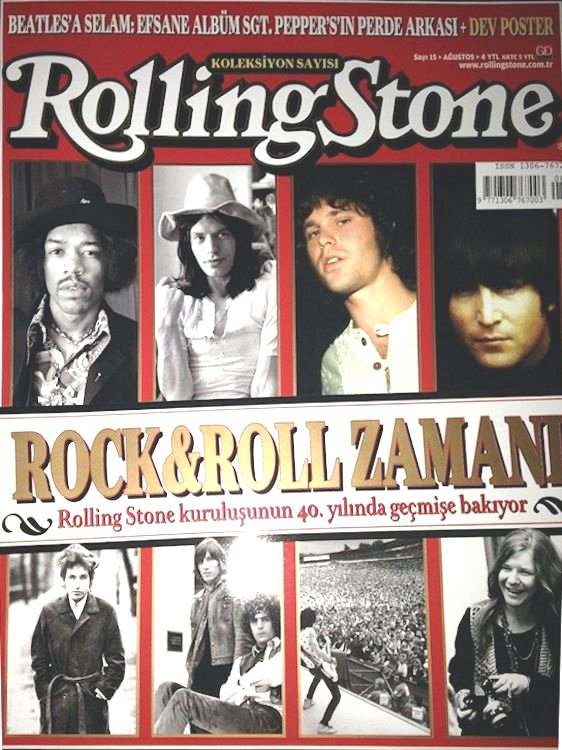 rolling stone magazine turkey Bob Dylan front cover