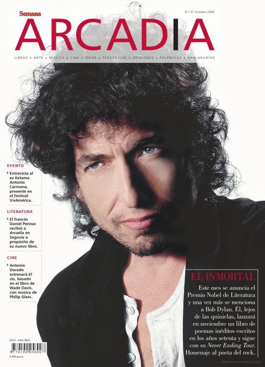 arcadia magazine Bob Dylan front cover