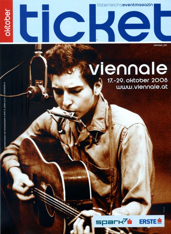 ticket austria magazine Bob Dylan front cover